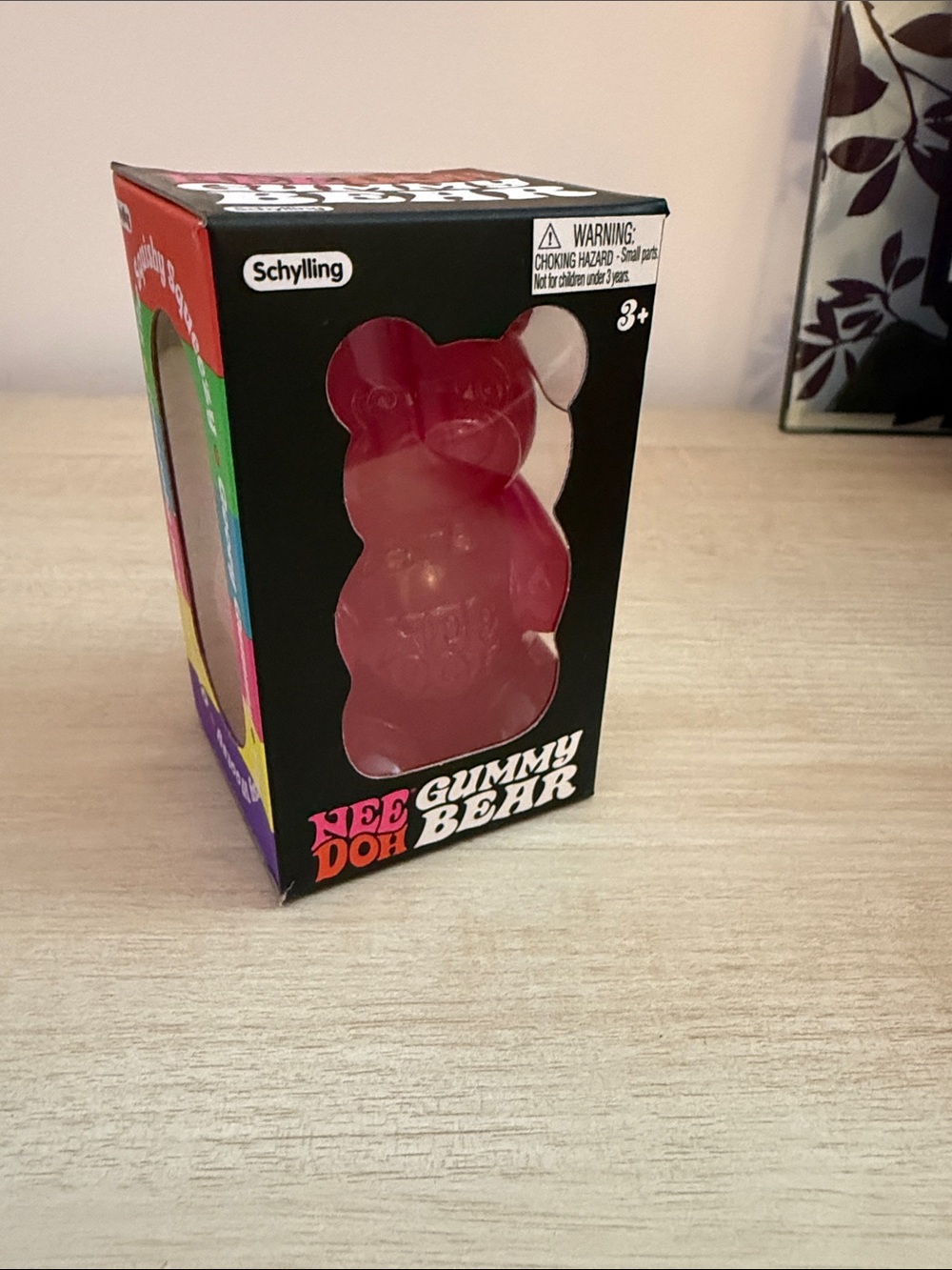 NeeDoh pink Gummy Bear squish Toy authentic